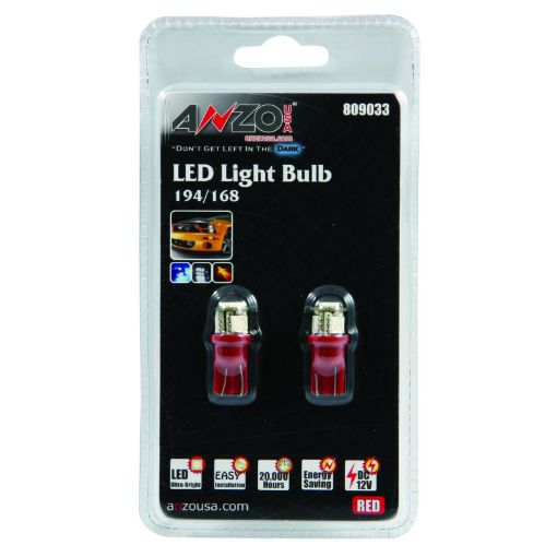Picture of ANZO LED Bulbs Universal 194168 Red - 4 LEDs