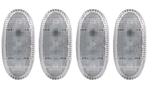 Picture of ANZO 2011 - 2016 Ford F - 350 LED Fender Light Kit Clear 2pc Amber 2pc Red