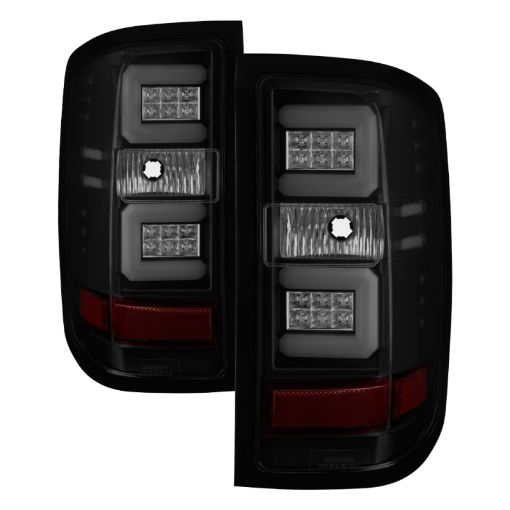 Picture of Spyder Chevy Silverado 16 - 17 Light Bar LED Tail Lights - Black Smoke ALT - YD - CS16 - LED - BSM
