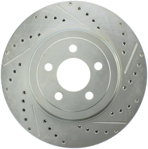 Picture of StopTech Select Sport 10 - 14 Dodge Challenger Drilled and Slotted Front Left Brake Rotor