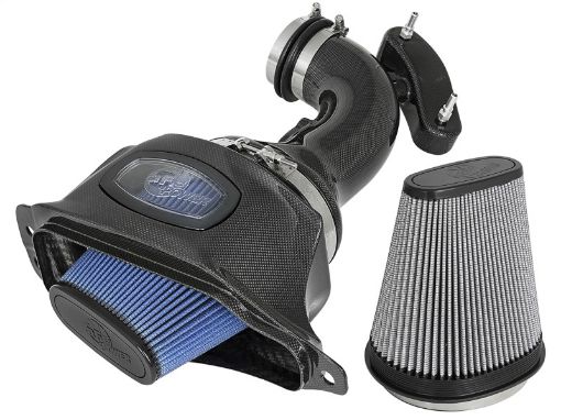 Picture of aFe Momentum Black Series Carbon Fiber Intake System P5R 14 - 17 Chevy Corvette 6.2L (C7)