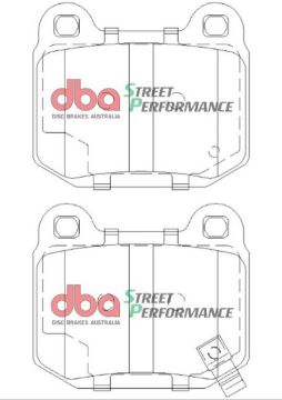 Picture of DBA 03 - 06 EVO 04 - 09 STi 03 - 07 350Z Track EditionG35 w Brembo SP500 Rear Brake Pads