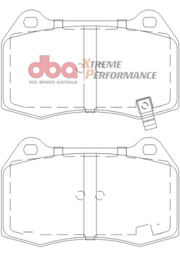 Picture of DBA 03 - 07 G35 w Brembo XP650 Front Brake Pads