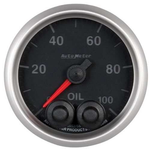 Picture of Autometer Elite 52mm Oil Pressure Peak and Warn Gauge w Electonic Control