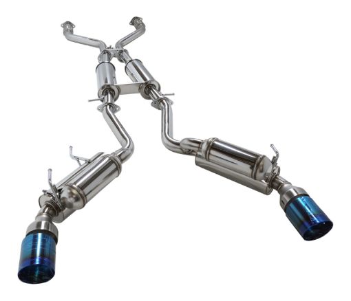 Picture of HKS 09 370z Dual Hi - Power Titanium Tip Catback Exhaust (requires removal of emissions canister shie