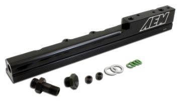 Picture of AEM 99 - 00 Honda Civic Si Black Fuel Rail