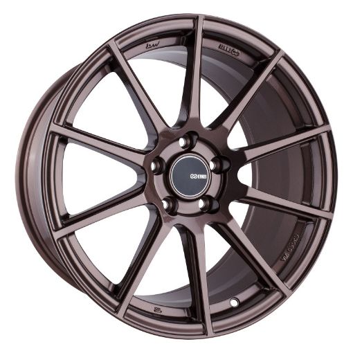 Picture of Enkei TS10 18x9.5 35mm Offset 5x114.3 Bolt Pattern 72.6mm Bore Dia Copper Wheel
