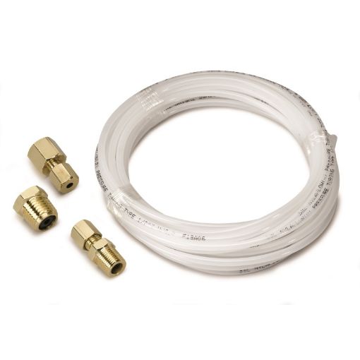 Picture of Autometer 12 Foot Nylon Tubing 18in. w 18in. Brass Compression Fittings