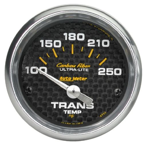 Picture of Autometer Carbon Fiber 52mm 100 - 250 Deg F Electronic Trans Temperature Gauge