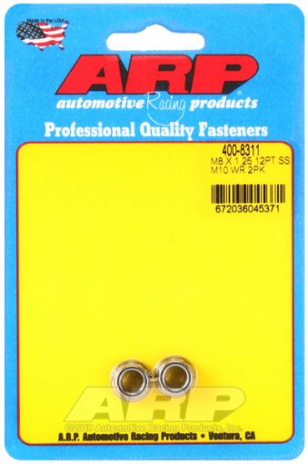 Picture of ARP M8 x 1.25 M10 WR 12pt Stainless Steel Nut Kit