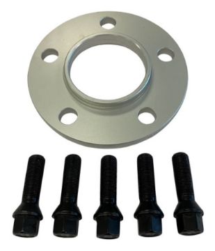 Picture of BBS 5mm Spacer Kit BMW 5x120 CB 72.5 - 14x1.25 Bolts (1 Spacer 5 Black Lug Bolts)