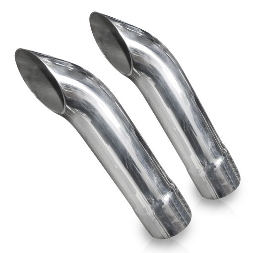 Picture of Stainless Works Extended Turn Down Tips - 2 14in ID Inlet 2 14in Body