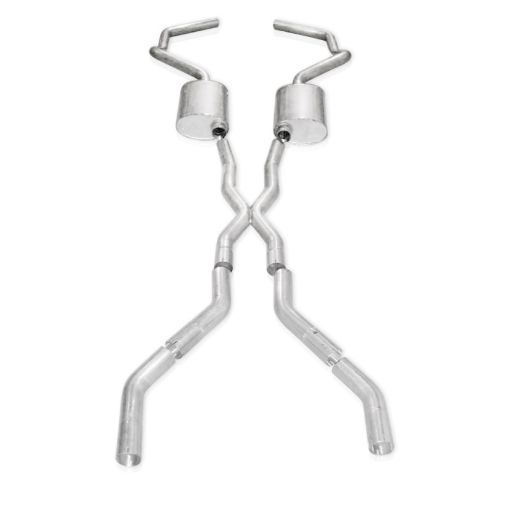 Picture of Stainless Works Chevy Camaro 1967 - 69 Exhaust 3in Stainless with X - Pipe