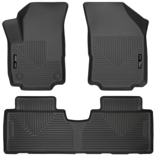 Picture of Husky Liners 18 - 23 Chevrolet Equinox Weatherbeater Black Front 2nd Seat Floor Liners