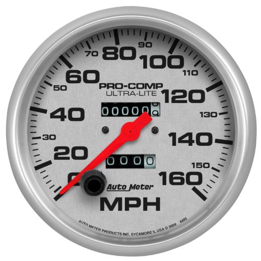 Picture of Autometer Speedometer 5in - 160 MPH Mechanical Ultra - Lite