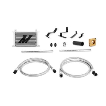 Picture of Mishimoto 2016 Chevrolet Camaro 2.0t Thermostatic Oil Cooler Kit Silver