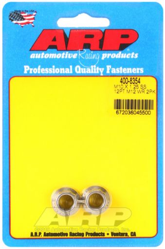 Picture of ARP M10 X 1.25 SS 12mm socket 12pt Nut Kit