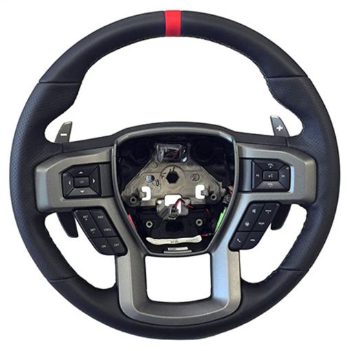 Picture of Ford Racing 15 - 18 F - 150 Raptor Performance Steering Wheel Kit - Red Sightline