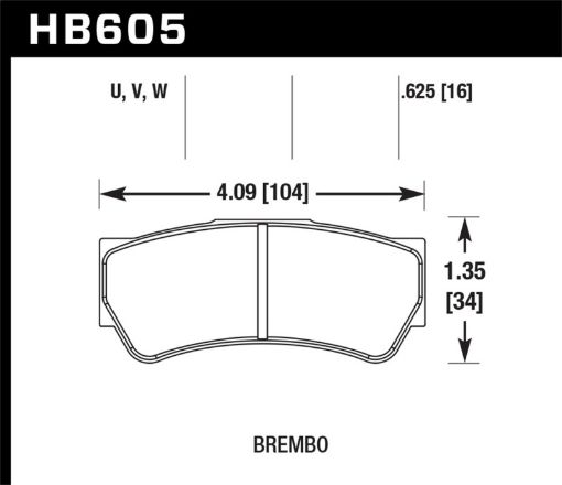 Picture of Hawk DTC - 80 Brembo F3 16mm Race Brake Pads