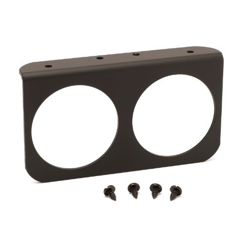Picture of Autometer 2 - 58in Black Aluminium Dual Gauge Mounting Panel