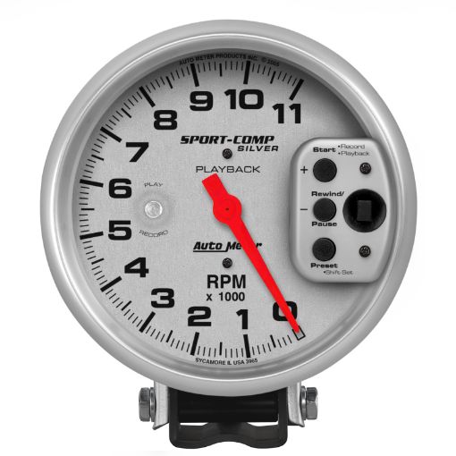 Picture of Autometer Ultra - Lite 5in Pedestal Playback Tachometer 0 - 11000 RPM