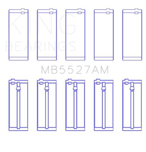 Picture of King Toyota 2A3A4A Crankshaft Main Bearing Set