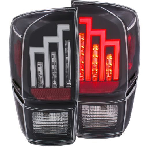Picture of ANZO 2016 - 2017 Toyota Tacoma LED Taillights Black