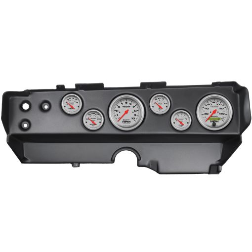 Picture of Autometer Ultra - Lite 70 - 74 E - BodyCudaChallenger Dash Kit 6pc Tach MPH Fuel Oil WTMP Volt