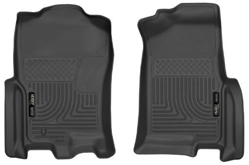 Picture of Husky Liners 07 - 10 Ford Expedition Lincoln Navigator WeatherBeater Black Front Floor Liners