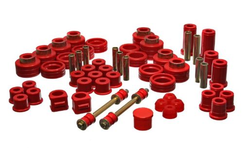 Picture of Energy Suspension 88 - 98 ChevyGMC 4WD Red Hyper - flex Master Bushing Set