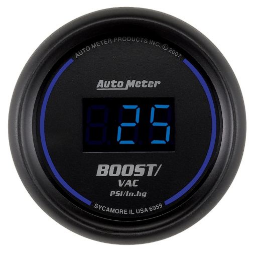 Picture of Autometer Cobalt Digital 52.4mm Black VacuumBoost Gauge