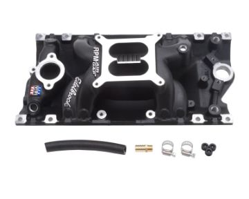 Picture of Edelbrock Performer RPM Air Gap Vortec Black