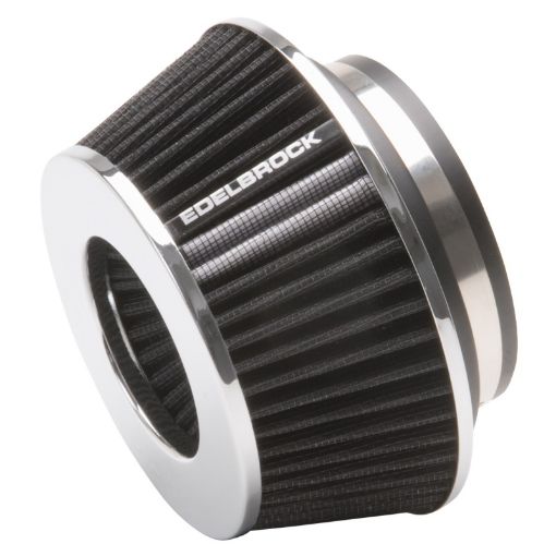 Picture of Edelbrock Air Filter Pro - Flo Series Conical 3 7In Tall BlackChrome