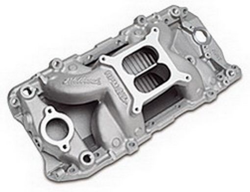 Picture of Edelbrock Polished BB Chevy O - Port RPM Air - Gap Manifold