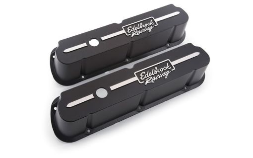 Picture of Edelbrock Valve Cover Racing Series Ford 289 - 302 - 351W CI V8 Tall Black