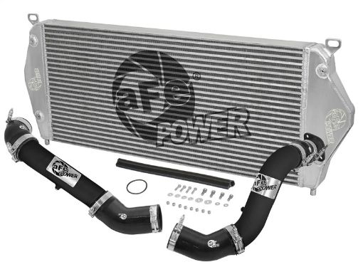 Picture of aFe BladeRunner Intercooler w Black Tubes 16 - 17 Nissan Titan XD V8 5.0L (td)