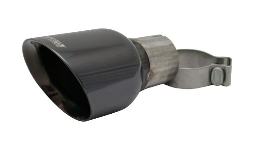 Picture of Corsa Single Universal 2.75in Inlet 4.5in Outlet Black PVD Pro - Series Tip Kit