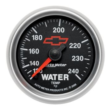 Picture of Autometer Sport - Comp II 2 - 116in 120 - 240 Deg Mechanical Water Temp Gauge - Bowtie Black