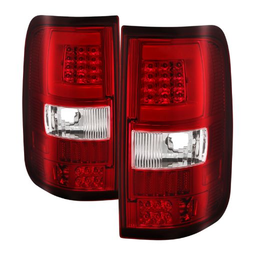 Picture of xTune 04 - 08 Ford F150 (Not HeritageSVT) V.3 LED Tail Lights Red Clear (ALT - ON - FF15004G3LB - LBLED - RC)