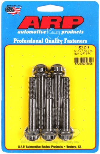 Picture of ARP M10 x 1.50 x 65mm 12pt Black Oxide Bolts (5pkg)