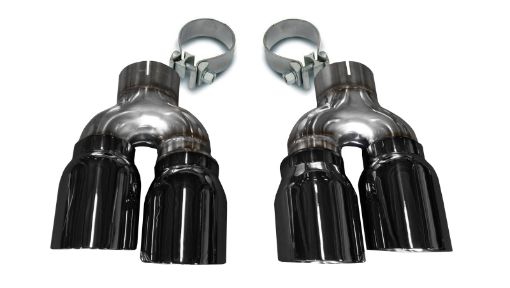 Picture of Corsa 2016 - 2019 Cadillac ATS 3.6T 4in Inlet 4in Outlet Twin Black Tip Kit (For Corsa Exhaust Only)