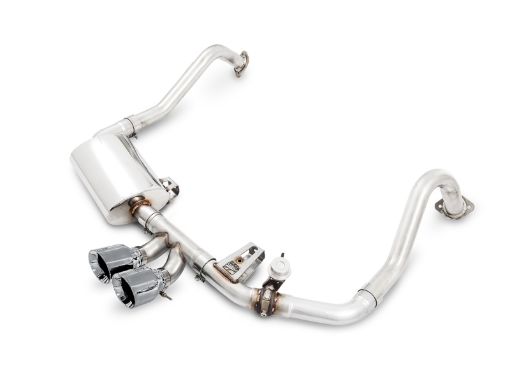 Picture of AWE Tuning Porsche 718 Boxster Cayman SwitchPath Exhaust (PSE Only) - Chrome Silver Tips