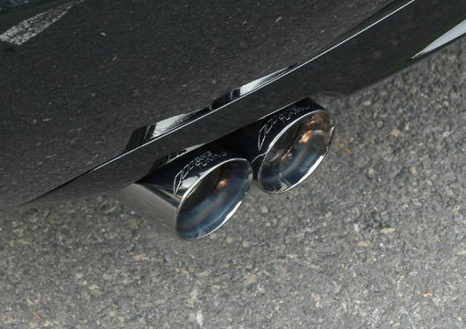 Picture of AWE Tuning Audi B7 A4 3.2L Track Edition Quad Tip Exhaust - Diamond Black Tips