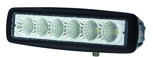Picture of Hella Value Fit Mini 6in LED Light Bar - Flood Beam Pedestal