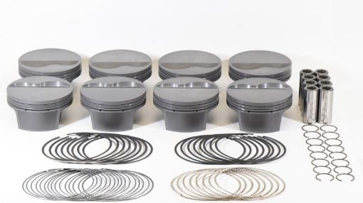 Picture of Mahle MS Piston Set SBF 375ci 4.130in Bore 3.5in Stroke 6.2in Rod .927 Pin - 6cc 10.6 CR Set of 8
