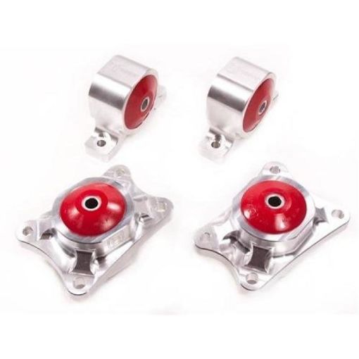 Picture of Innovative 00 - 09 Honda S2000 F - Series Silver Aluminum Mounts 95A Bushings Billet Rear Diff Mounts