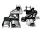 Picture of Innovative 92 - 95 Civic K - Series Silver Aluminum Mounts Solid Bushings (Not K24 Trans)