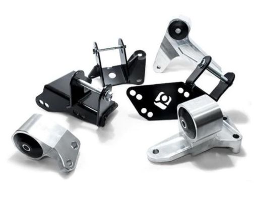 Picture of Innovative 96 - 00 Civic K - Series Black Aluminum Mounts 75A Bushings (EGDC Subframe)