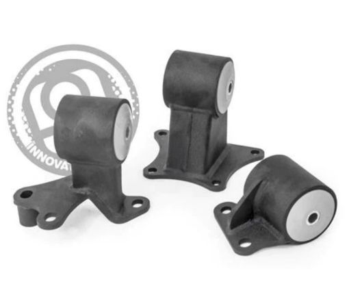 Picture of Innovative 97 - 99 Acura CL HF Series Black Steel Mounts 60A Bushings (Auto to Manual)