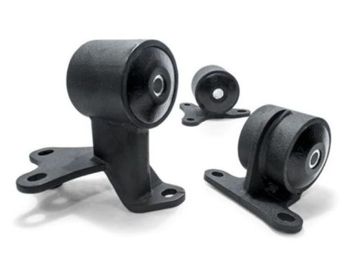 Picture of Innovative 90 - 93 Accord F - Series Black Steel Mounts 75A Bushings (Auto to Manual)